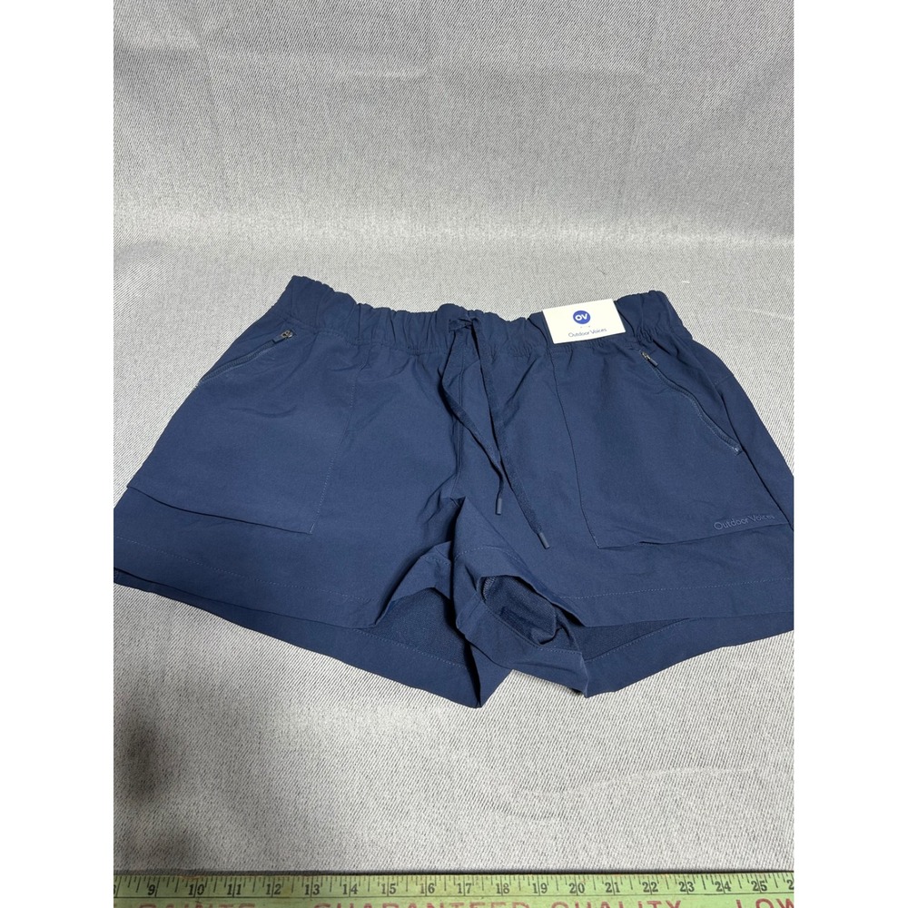 Outdoor Voices Womens Rectrek Shorts XXL Navy Blue Hiking Athletic Gorpcore